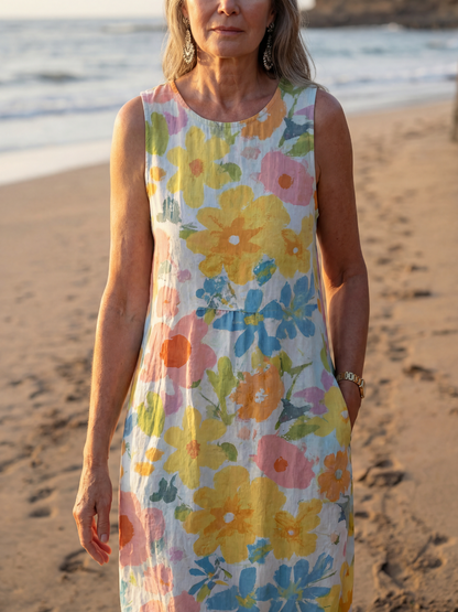 Esmé | Coastal Floral Midi Dress
