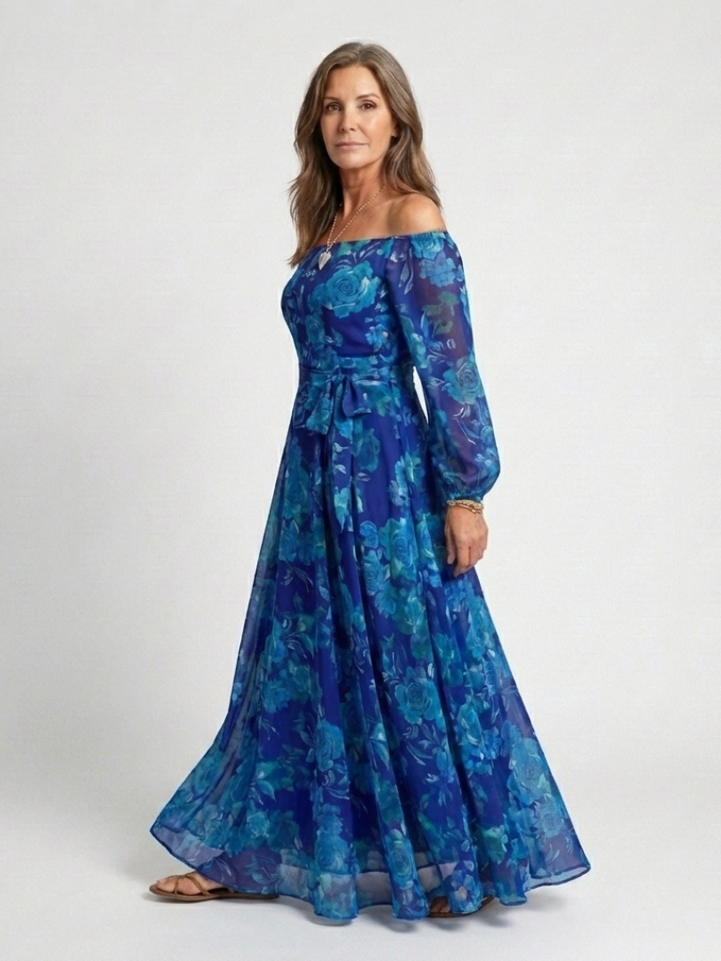 Aspen | Off-Shoulder Floral Maxi Dress