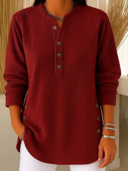 Neva | Button Henley Tunic Dress