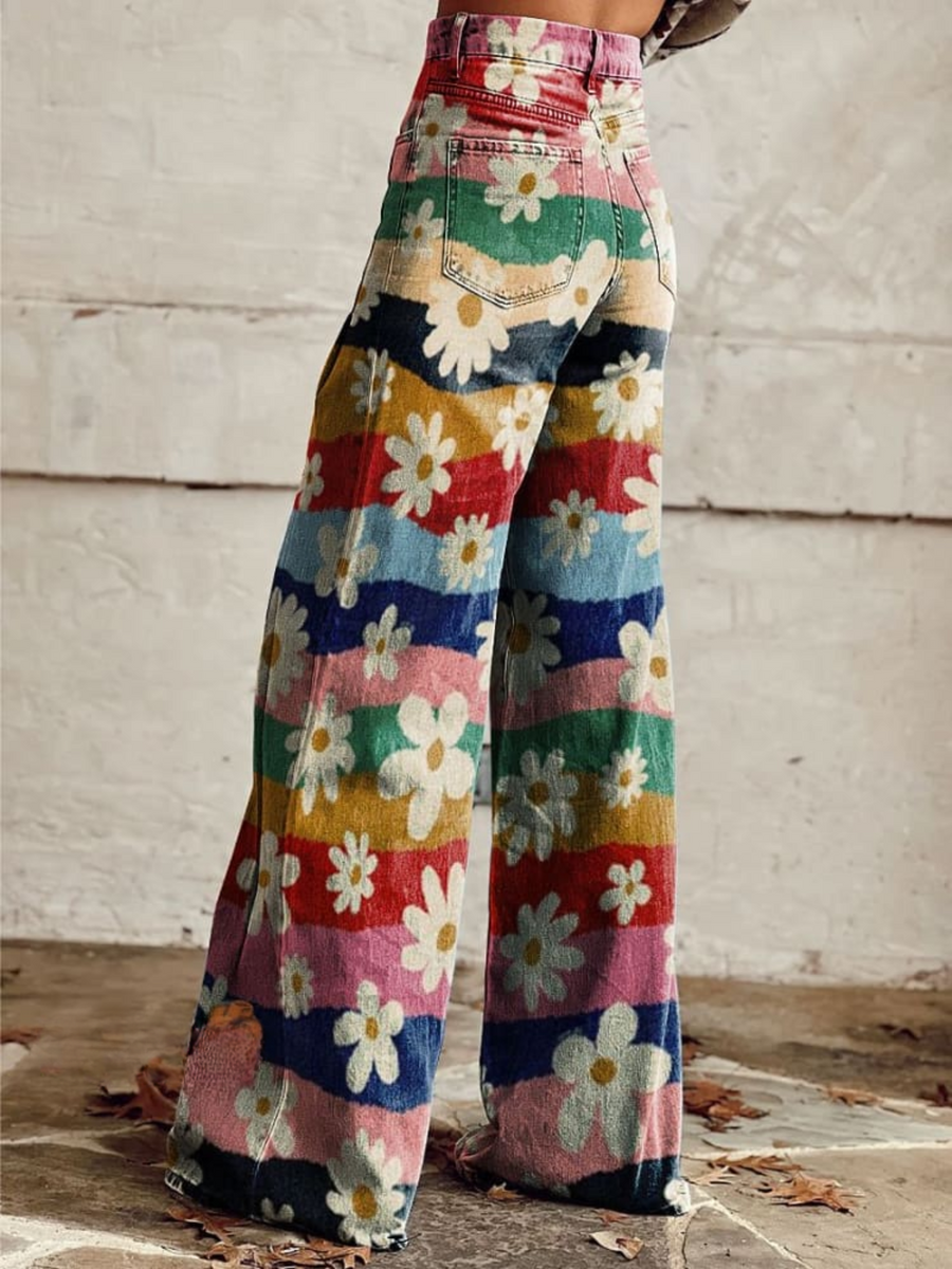 Kailani | Elegant Floral Trousers