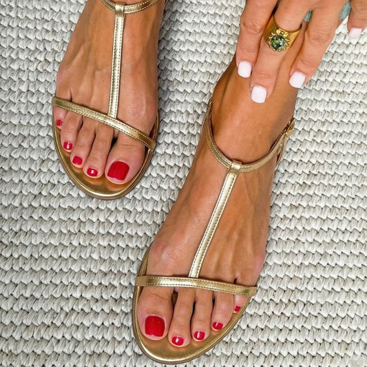 Rosalba | Golden Spring Sandals