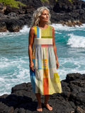 Lexara | Painted Block Midi Dress