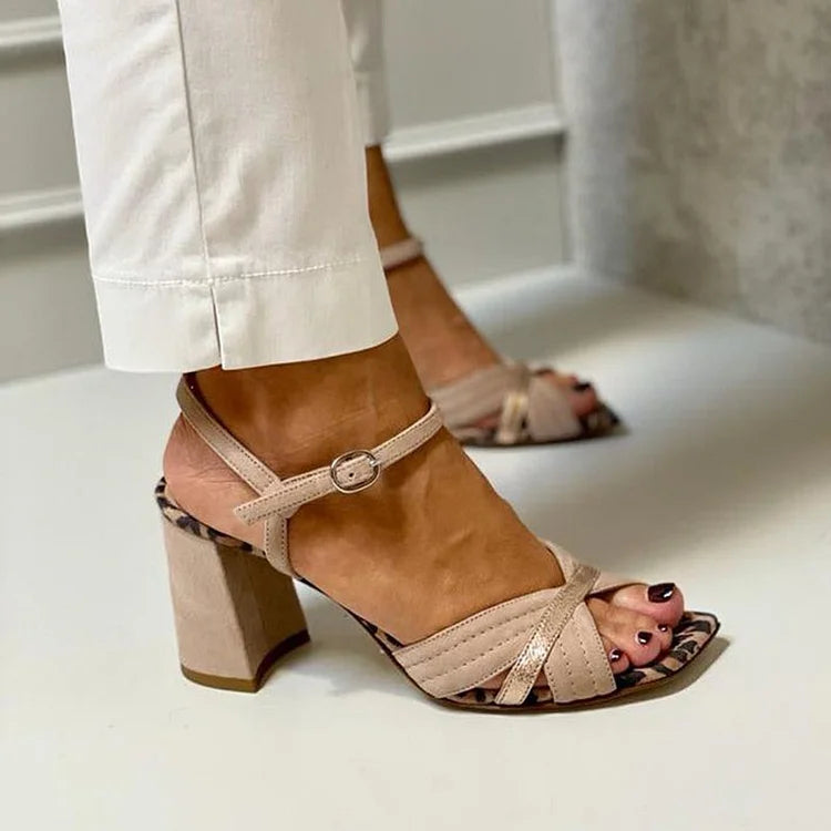 Paula | Animal Print Comfort Sandals
