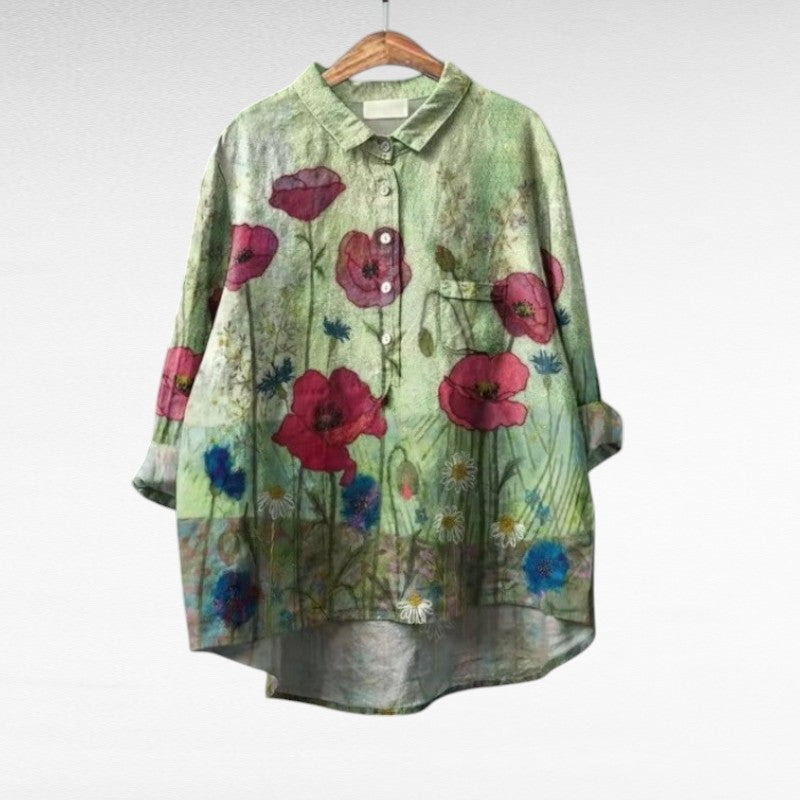 Thaélys | Champêtre Elegant Blouse - women's blouse