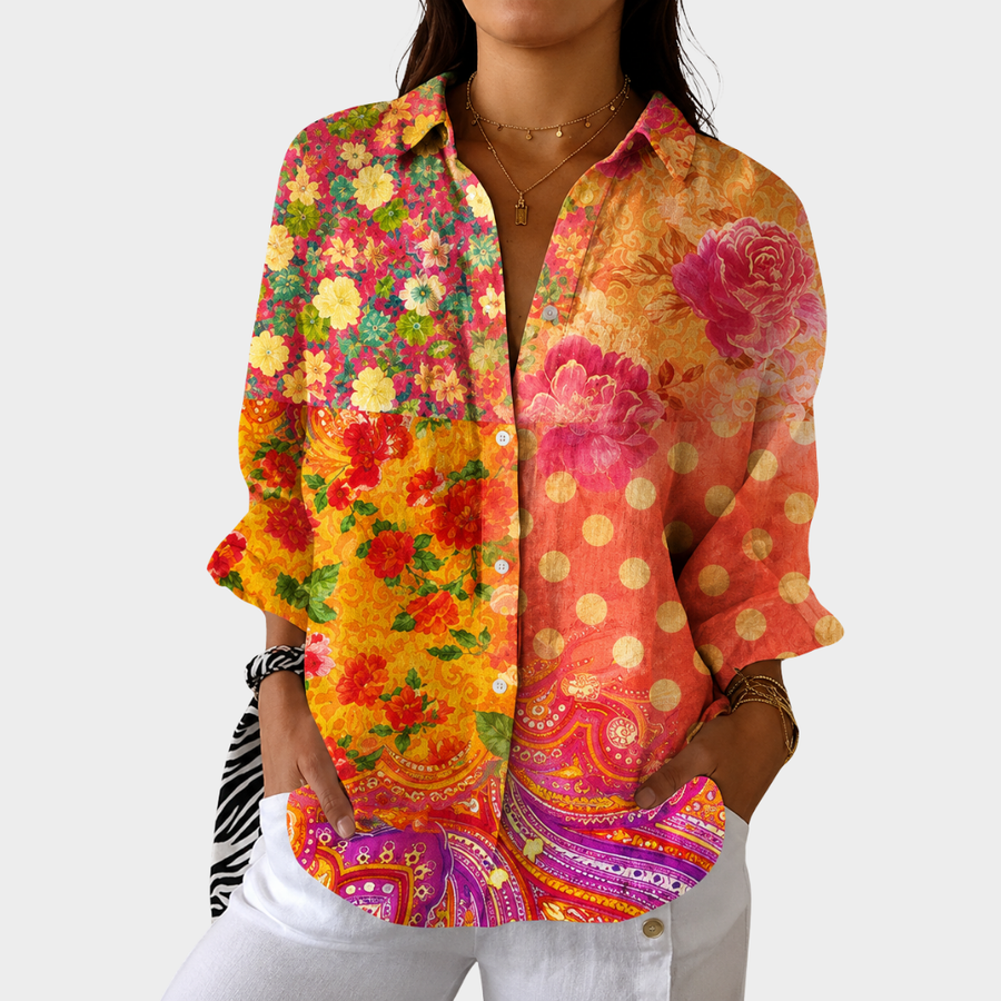 Gloria | Romantic Patchwork Shirt