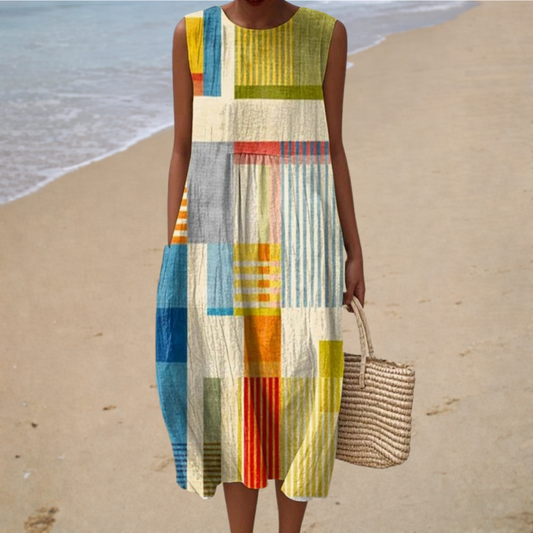 Madeleine | Midi Dress Graphic - women's dress