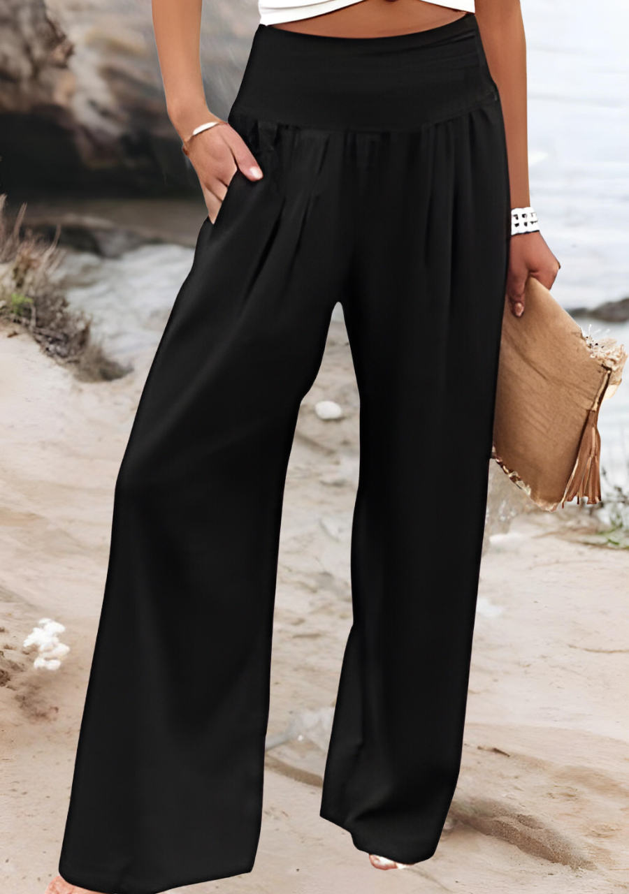Susan | Flowing Wide-Leg Beach Pants