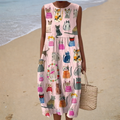 Chloé | Cat-Print Midi Dress