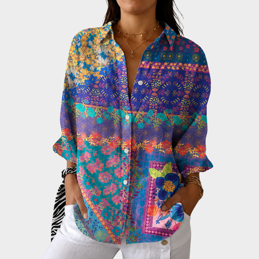 Eileen | Floral Patchwork Shirt