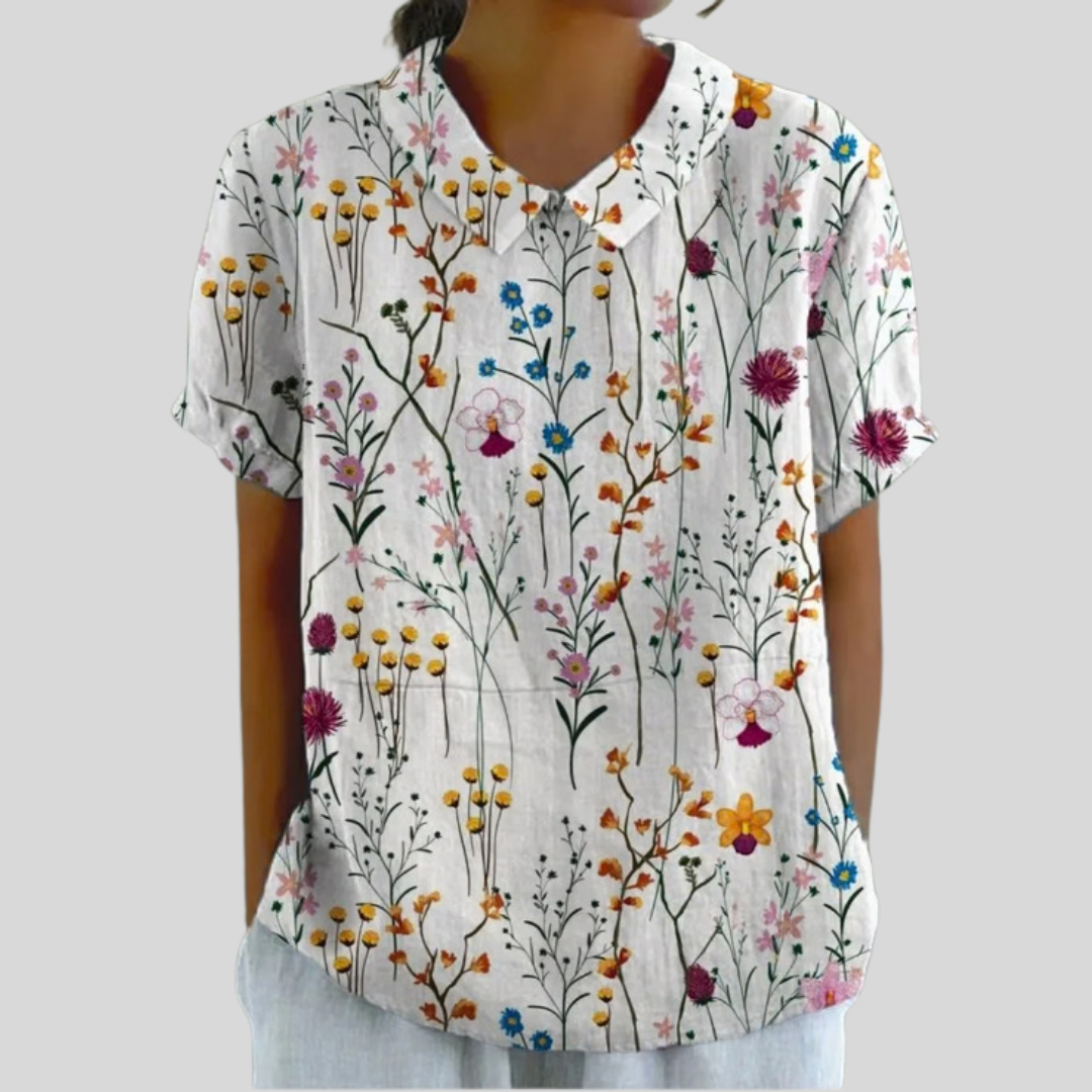Éliane | Jardin Sauvage Blouse - women's blouse