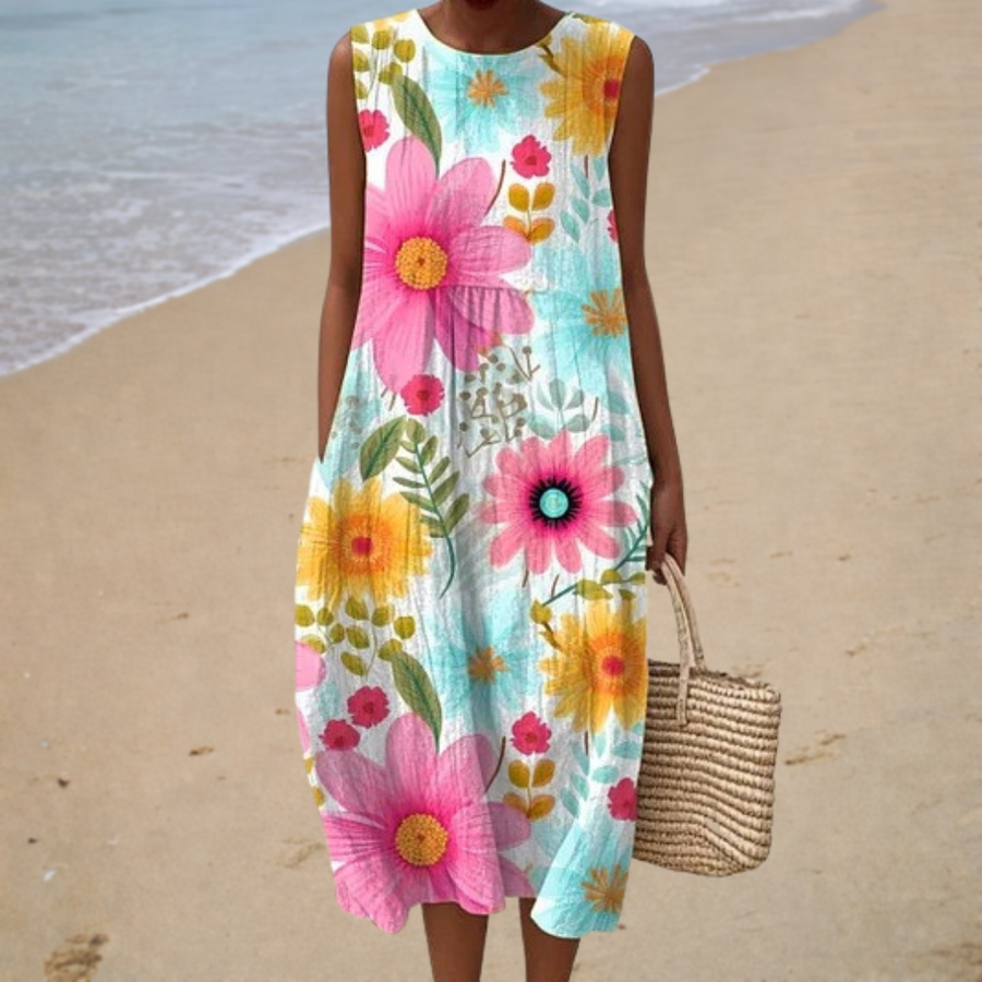 Adélaïde | Midi Dress Floral - women's dress