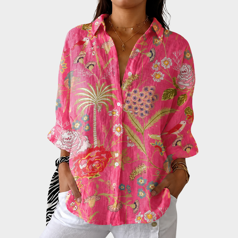 Anita | Garden Print Shirt