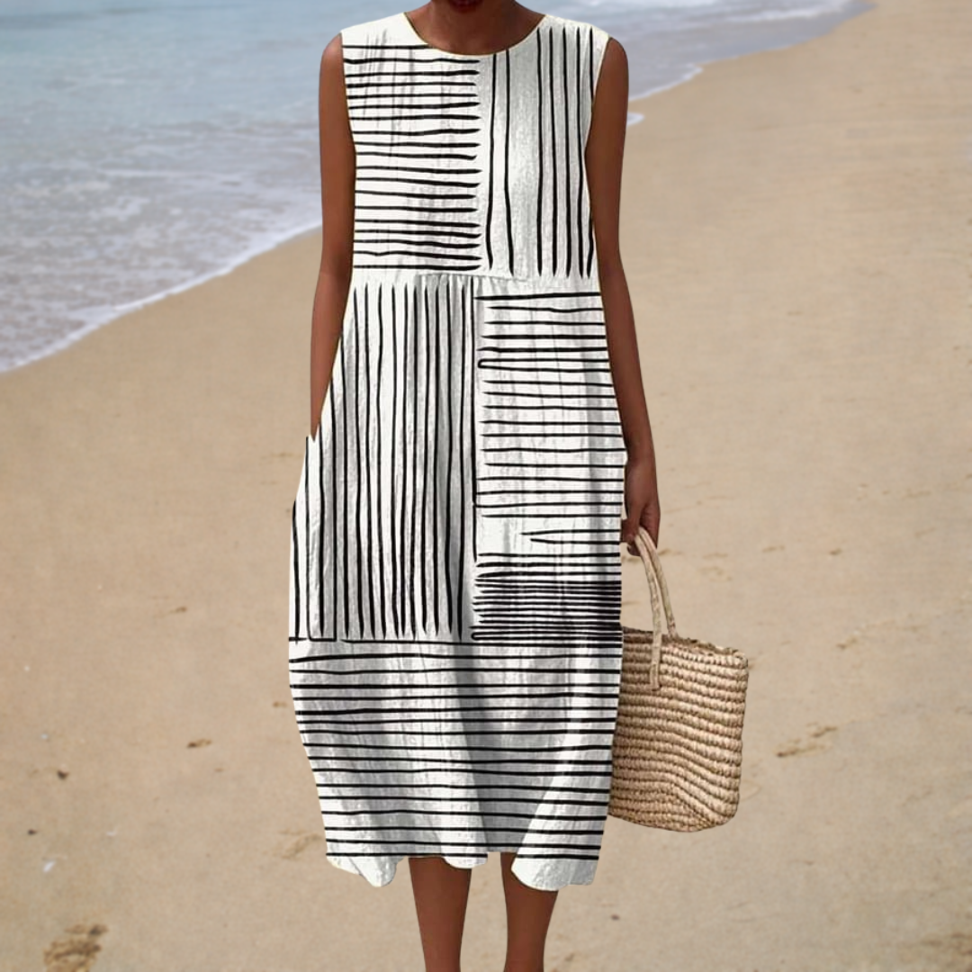 Mathilde | Midi Dress Graphic - women's dress