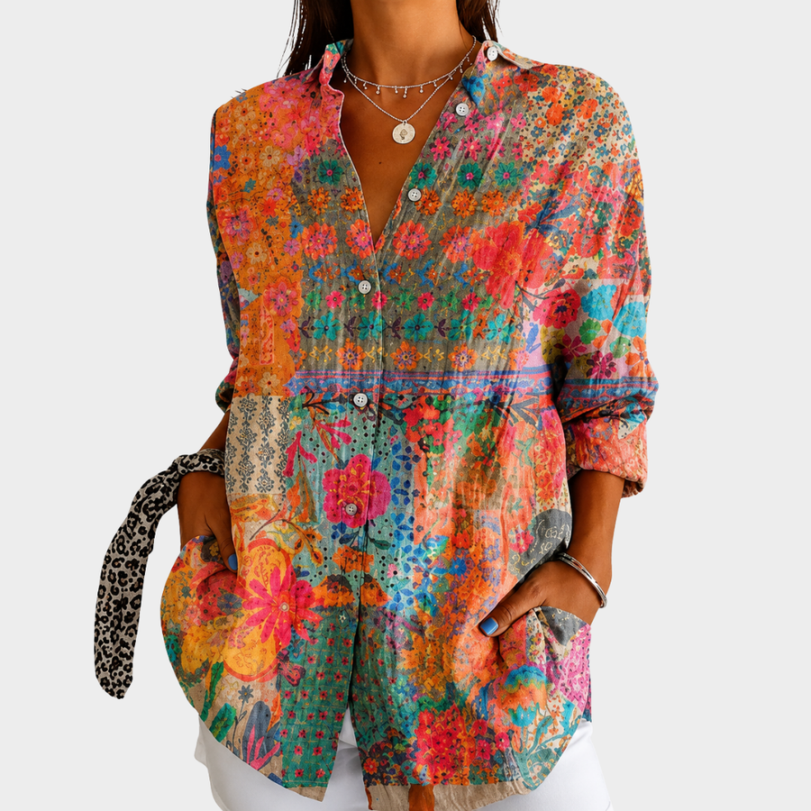 Sarah | Colorful Garden Shirt