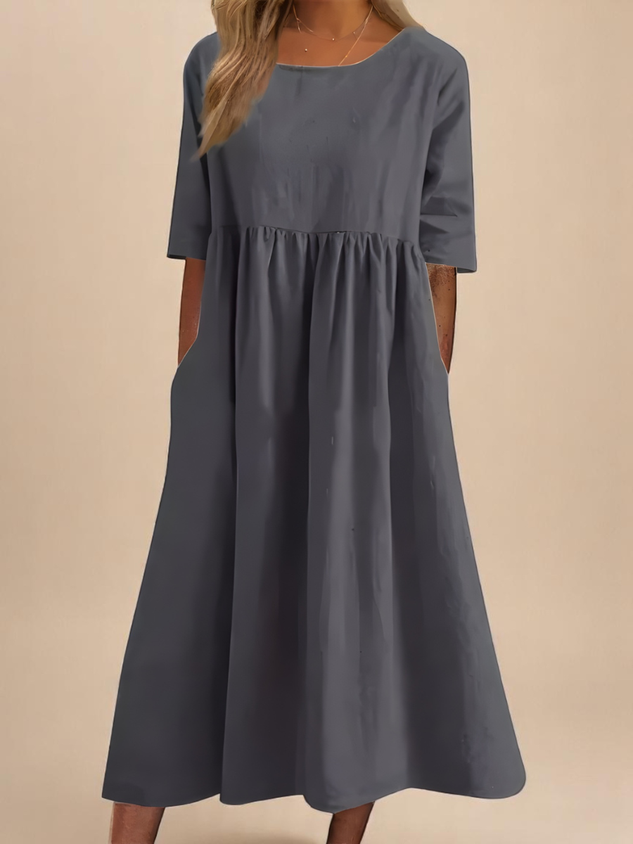 Emily | Classic Mid Sleeve Dress