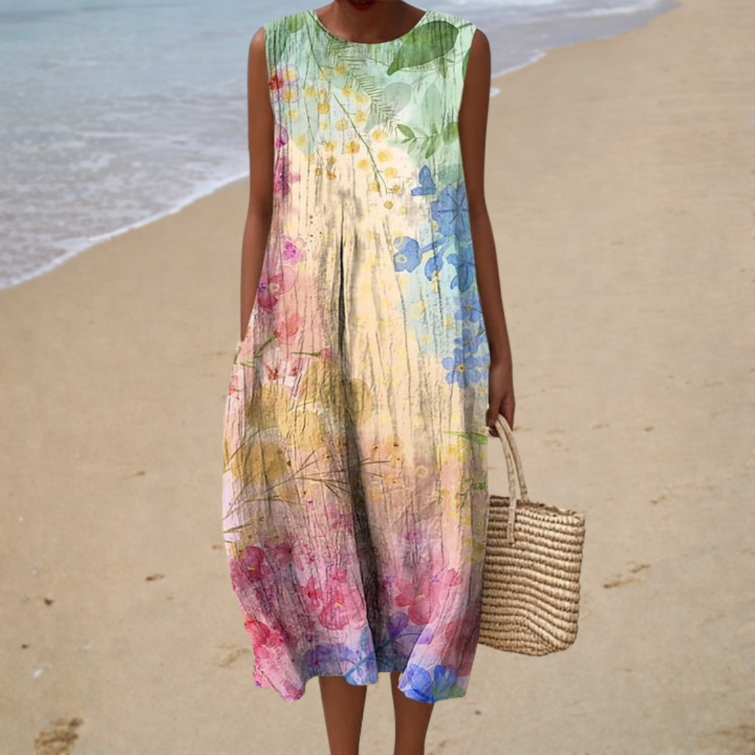 Lucienne | Midi Dress Bohemian - women's dress