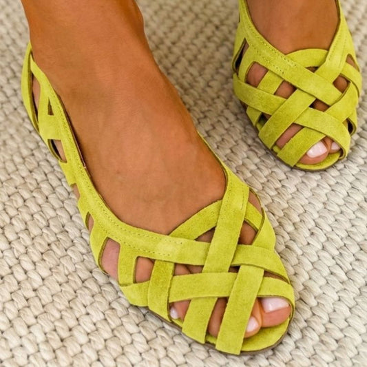 Caterina | Colorful Braided Comfort Sandals