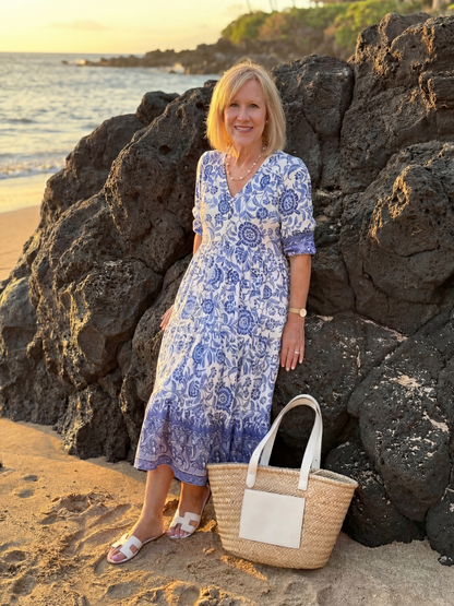 Rivaine | Porcelain Midi Dress