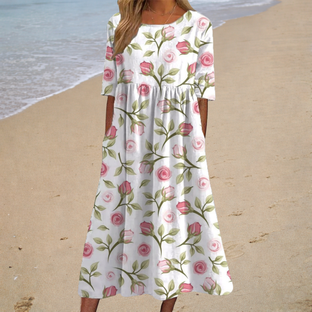 Aurélie | Midi Dress Romantic - women's dress