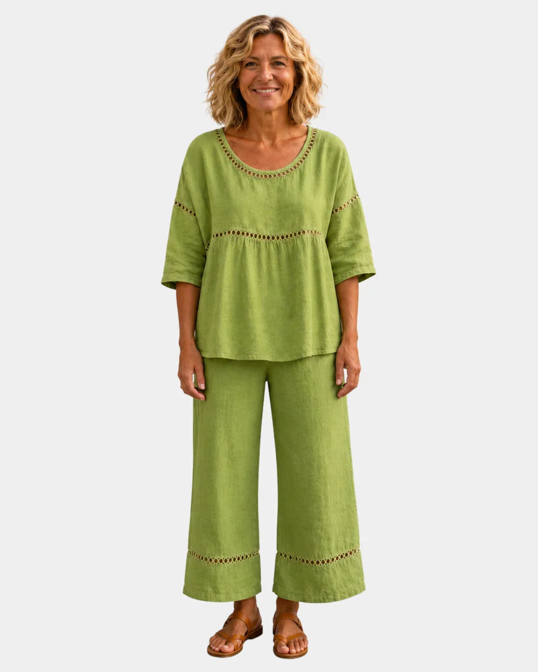 Bonne | Fresh Blouse & Matching Pants Set