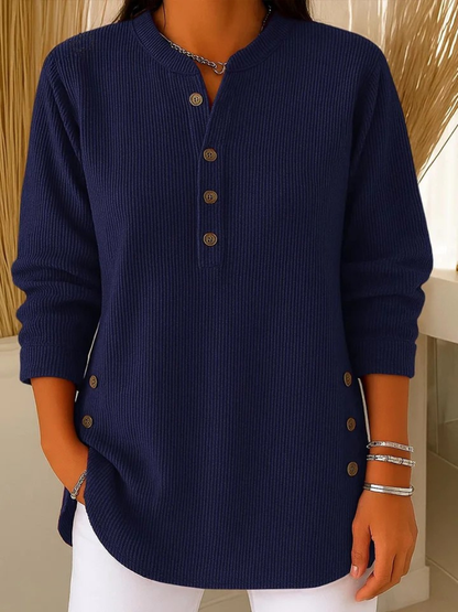 Neva | Button Henley Tunic Dress