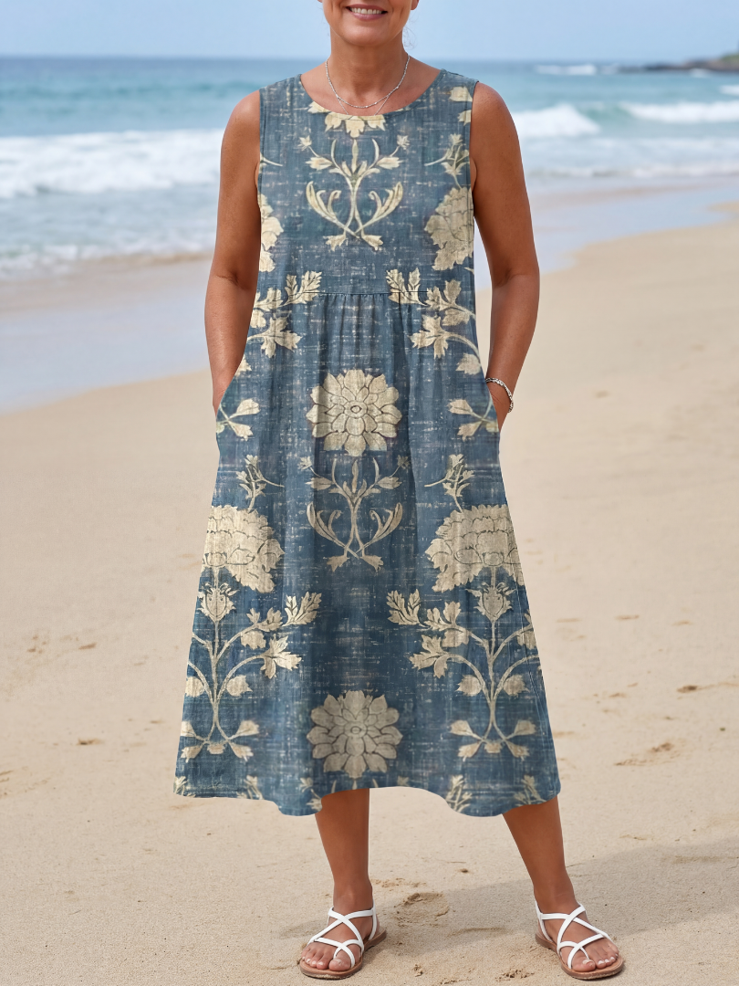 Vashelle | Shoreline Floral Midi Dress