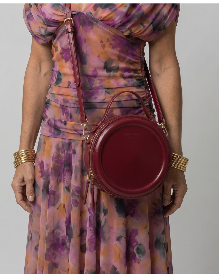 Oriana | Round Zip Crossbody Shoulder Bag