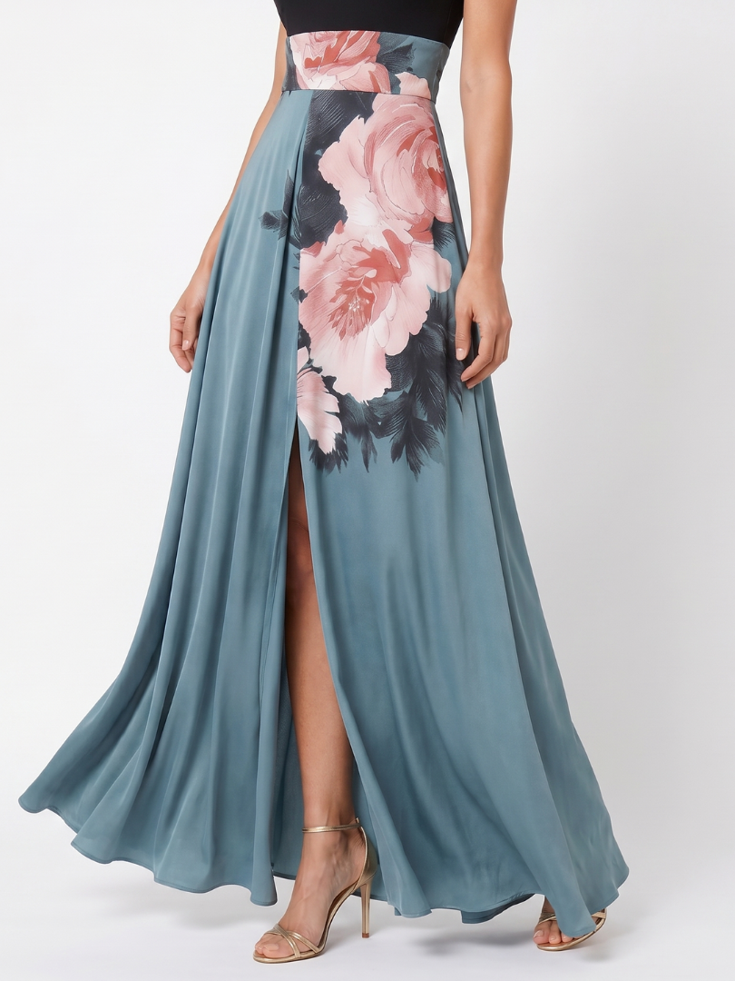 OLYMPAS | Floral Maxi Dress