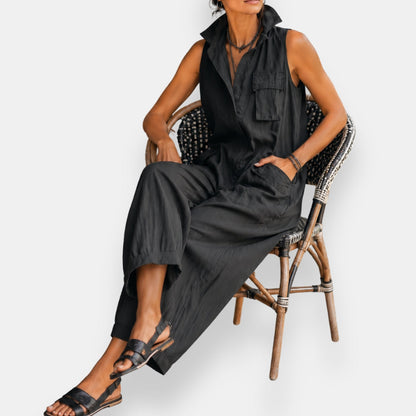 RYKER | Sleeveless Cargo Jumpsuit