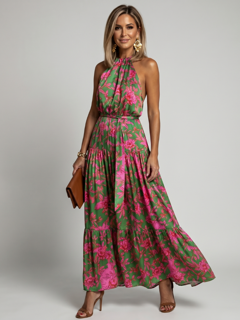 ROWEN | Draped Halter Dress