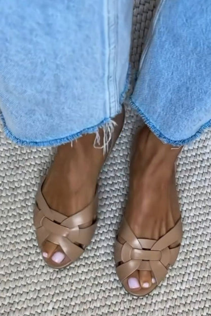 Serafina | Natural Braided Comfort Sandals