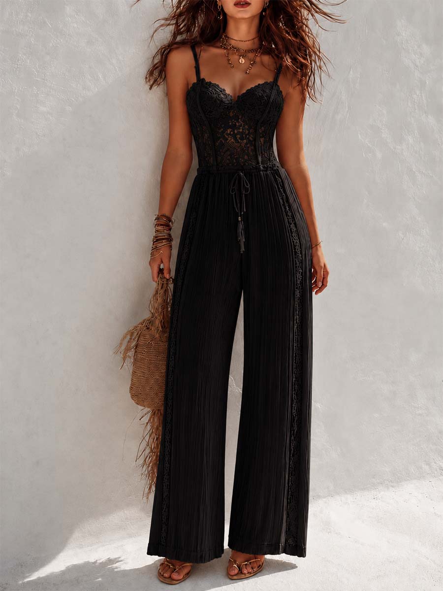 Amelia | Bohemian Lace Jumpsuit