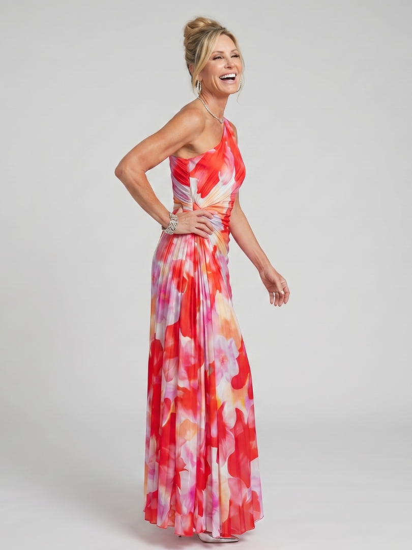 TAYA | One-Shoulder Midi Dress