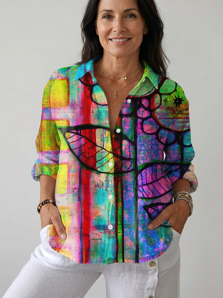 Fenna | Artistic Bloom Blouse