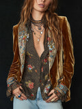 Celeste | Vintage Floral Print Patchwork Blazer