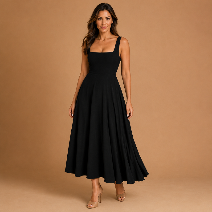 AUDREY | Square-Neck Dress