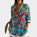 Valerie | Tropical Ocean Shirt