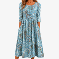 Maxi Pocket Coastal Garden Midi Dress