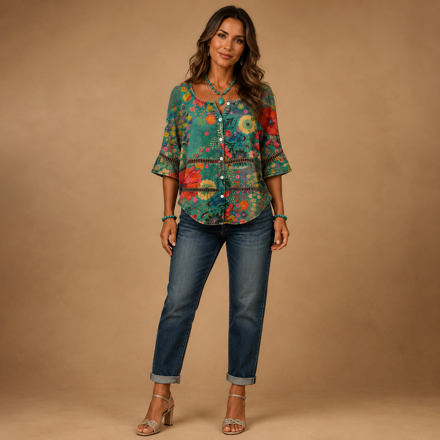 MARGAUX | Floral Print Blouse