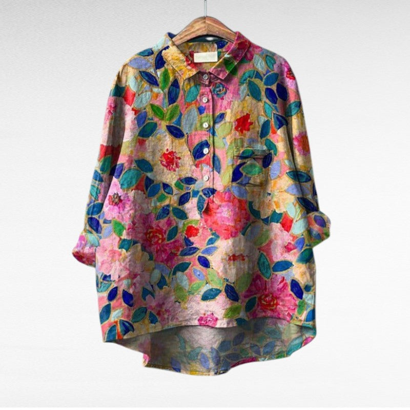 Séraphine | Floral Artistic Blouse