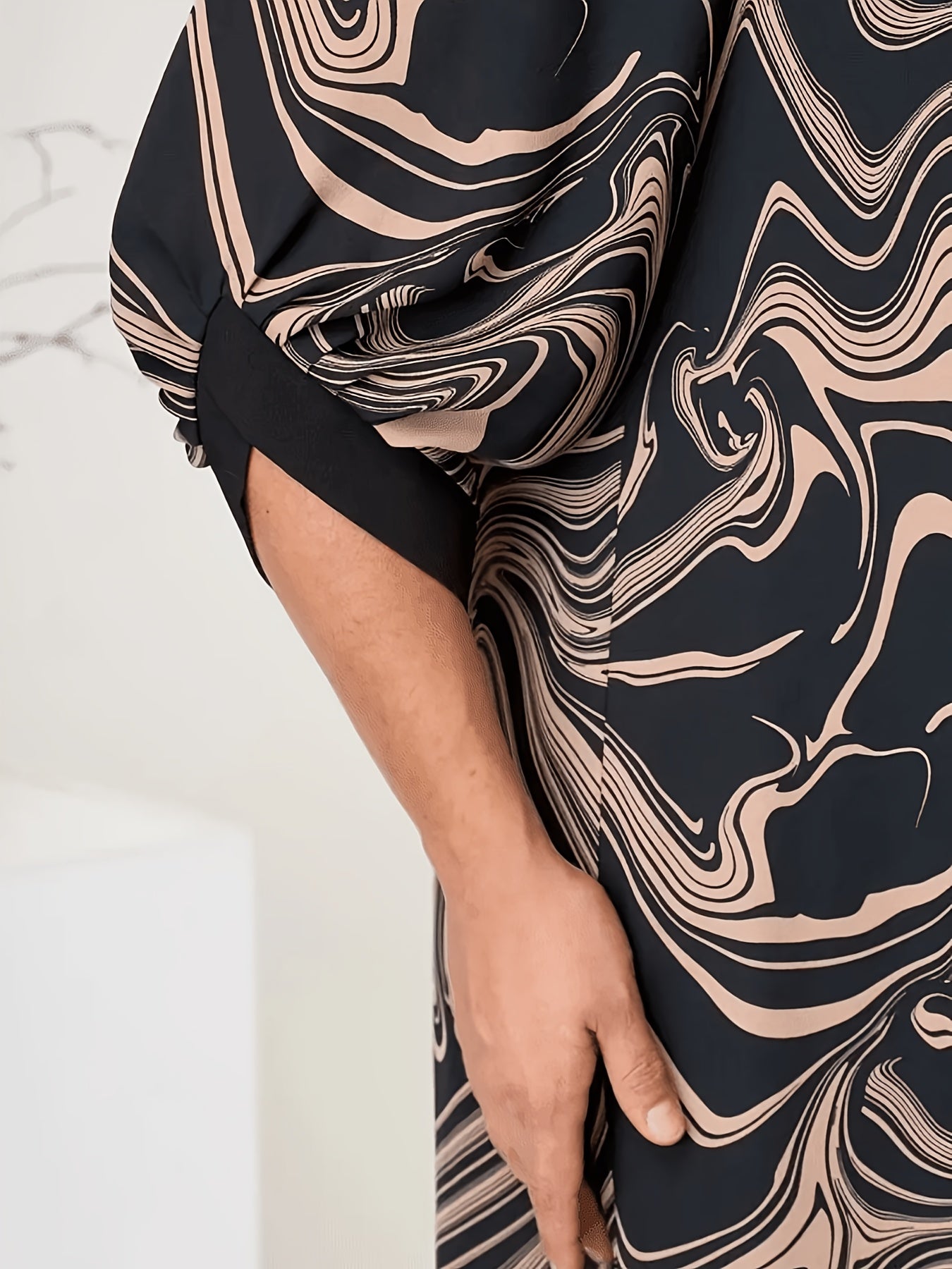 Elodie | Loose Fit Printed Midi Dress
