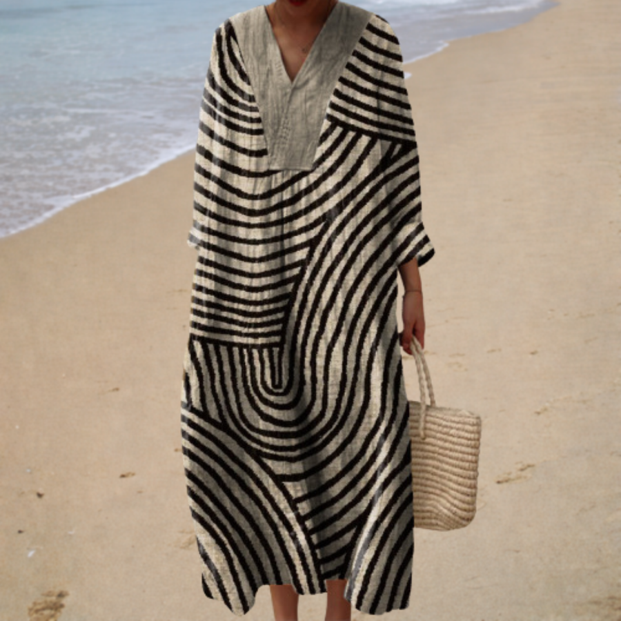 Solène | Maxi Dress Graphic - women's dress