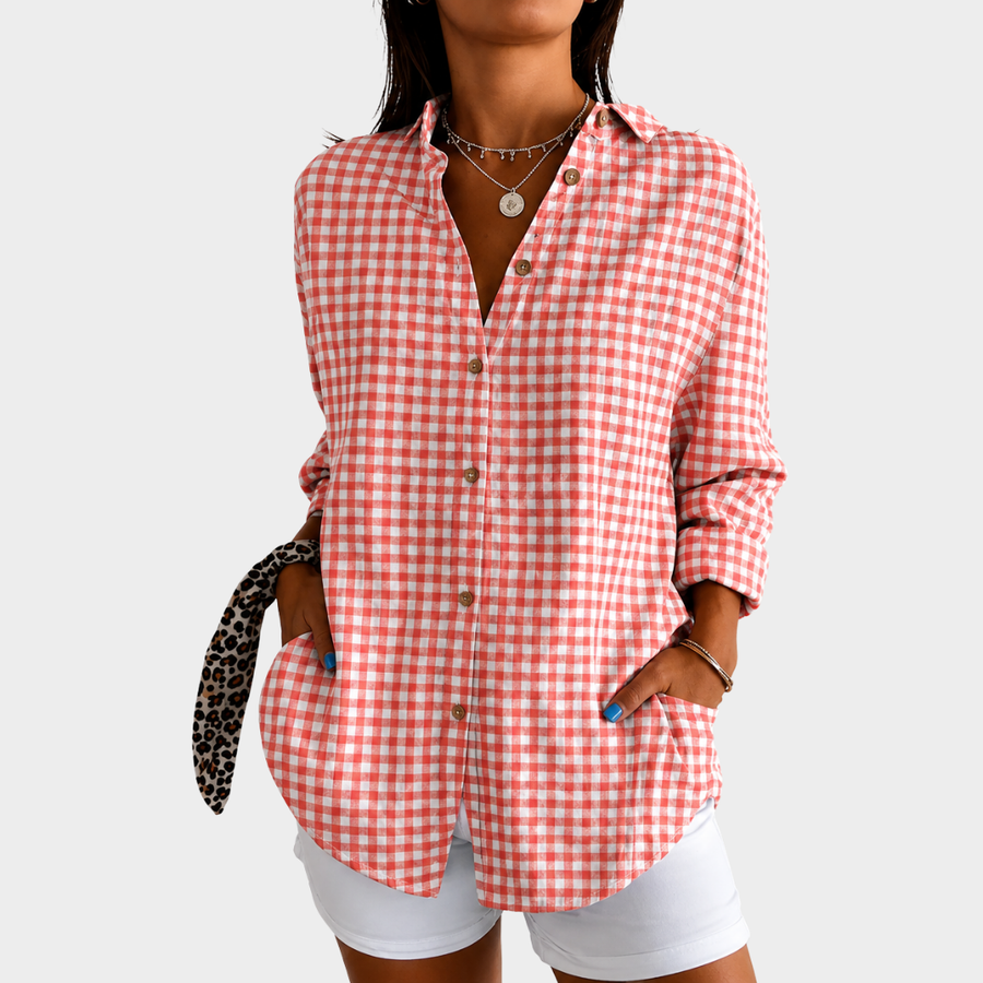 Charlene | Chic Checked Shirt
