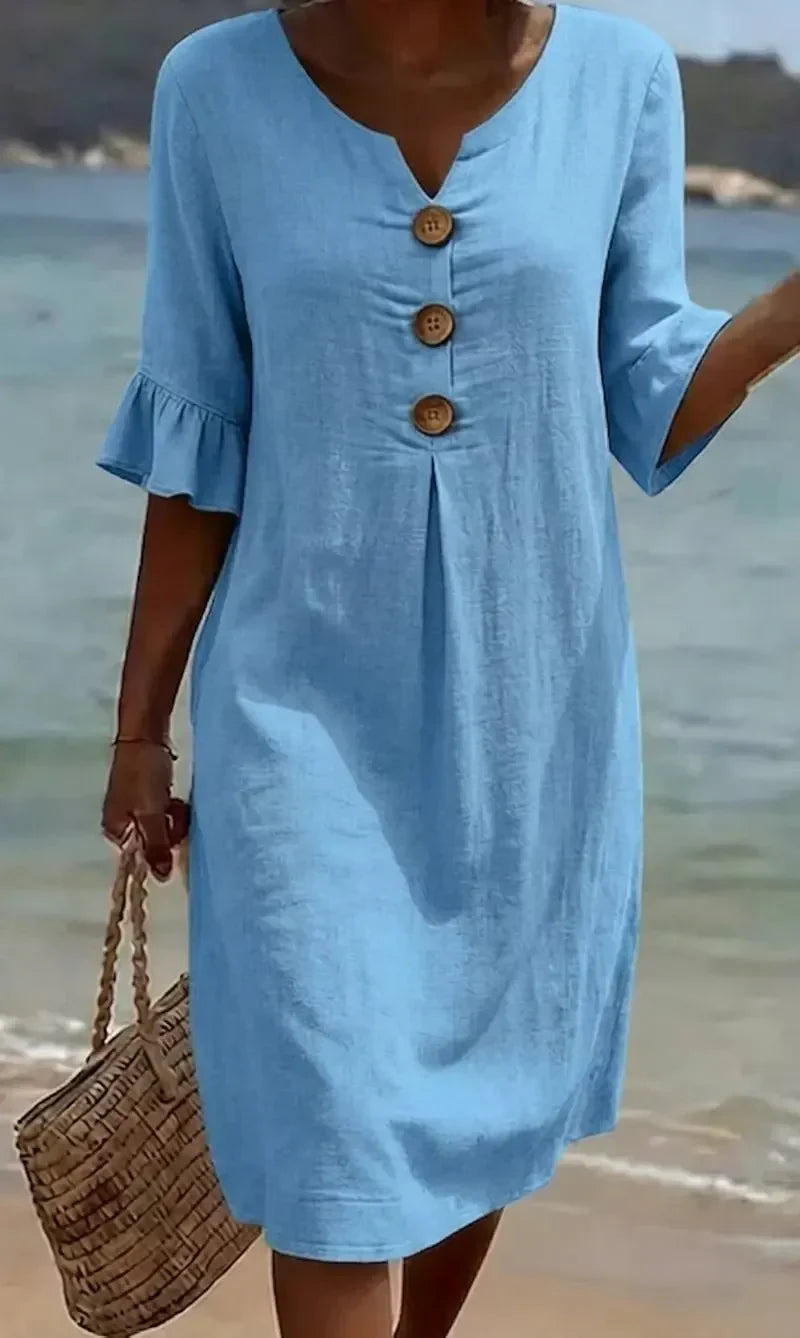 Radmila™ | Textured Long Sleeve Dress-