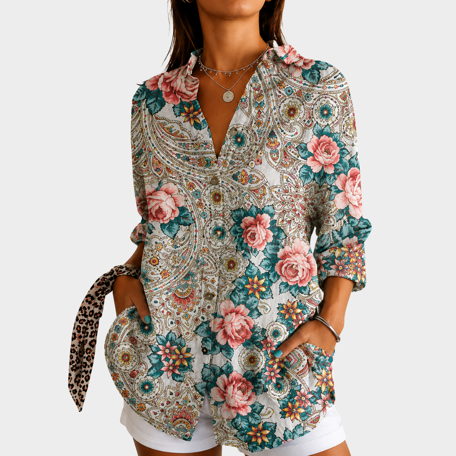 Lorraine | Romantic Rose Blouse