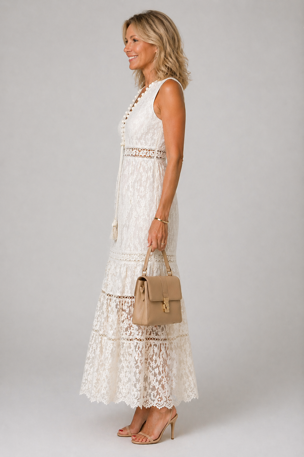 Elara Beige Jurk