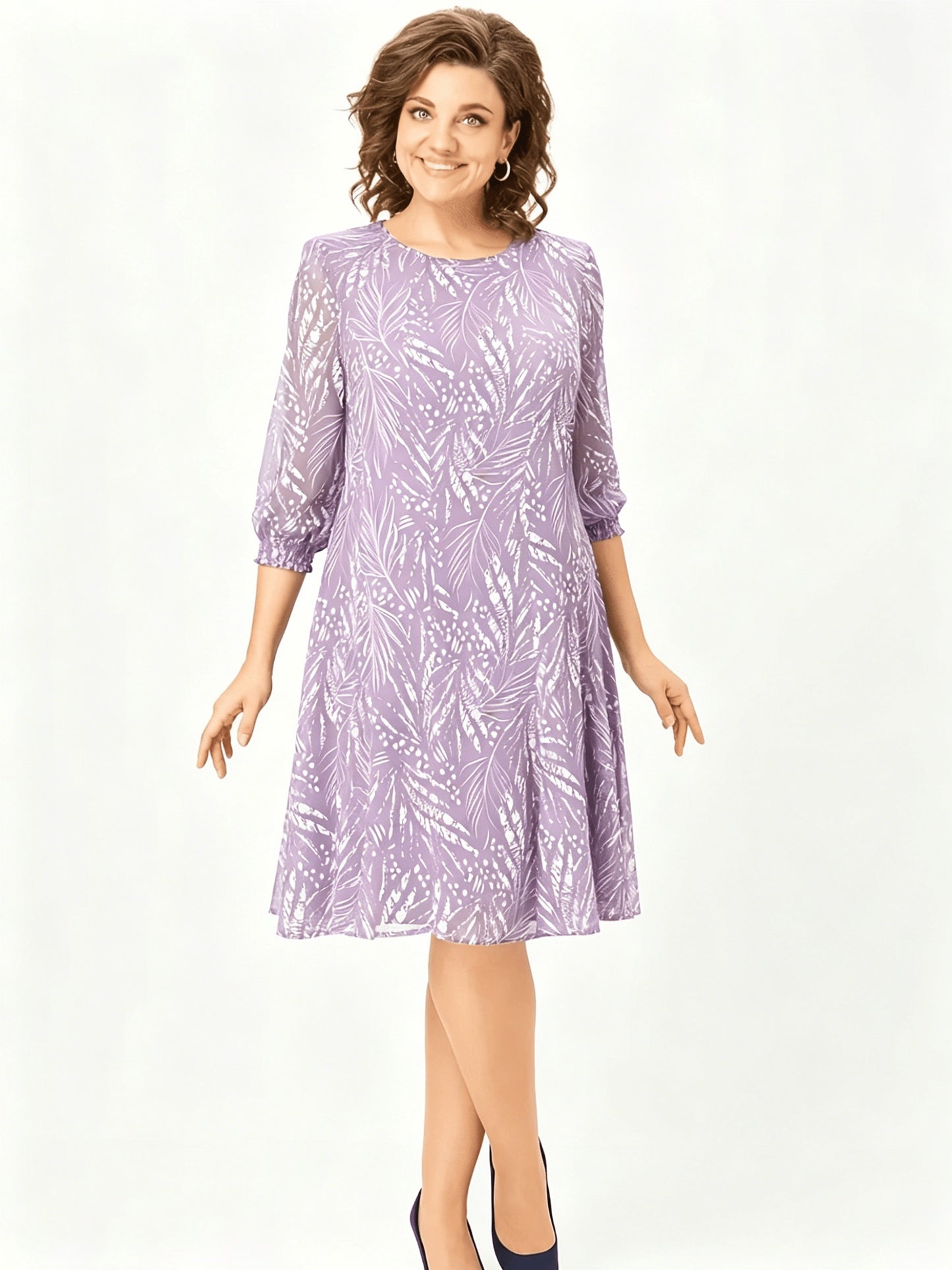 Bianca | Bohemian Chiffon Midi Dress