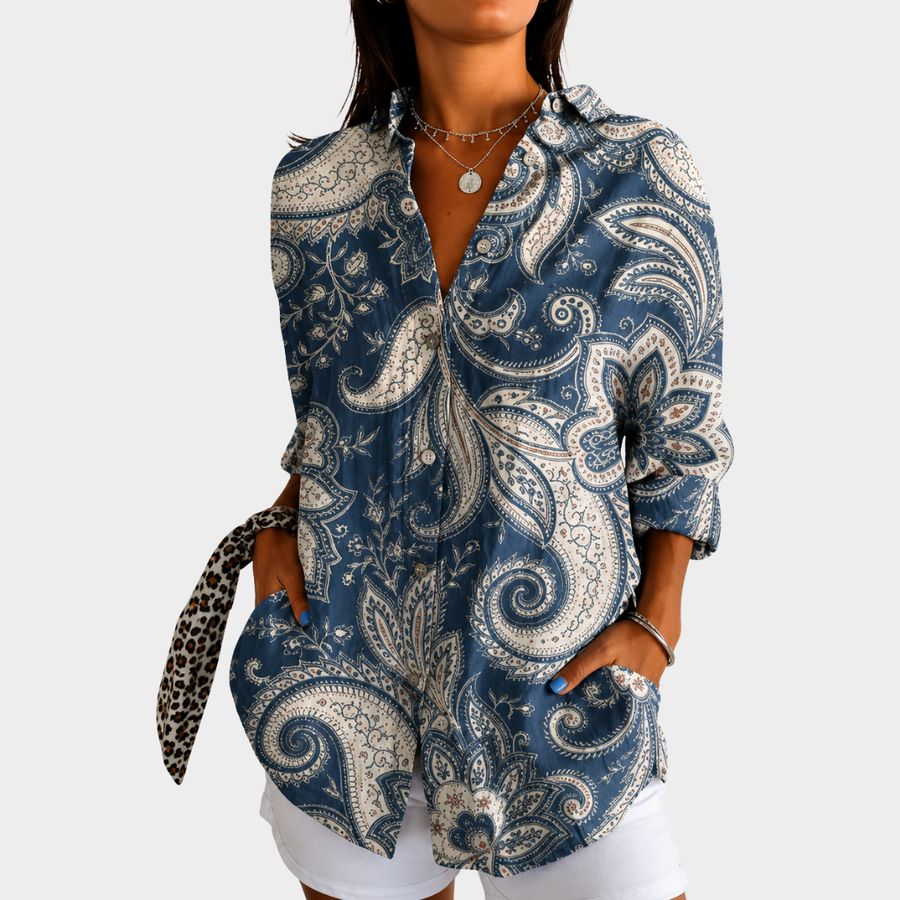 Diane | Graceful Paisley Blouse