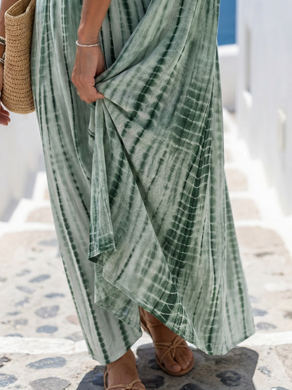 Kaja | Casual V-Neck Midi Dress