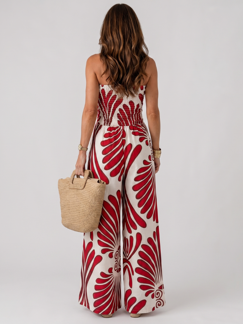 Dyman | Strapless Flowing Silhouette Maxi Dress